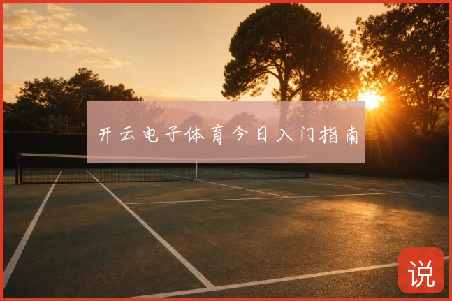 开云电子体育今日入门指南